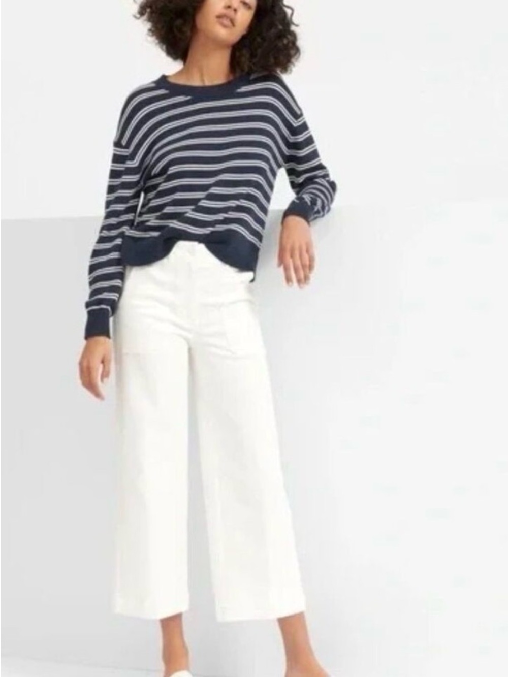 Everlane Wide Leg Cropped Pants, 10 🤍